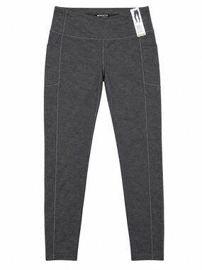Mondetta Brushed Jacquard Leggings Women's large charcoal highwaisted Pockets NW